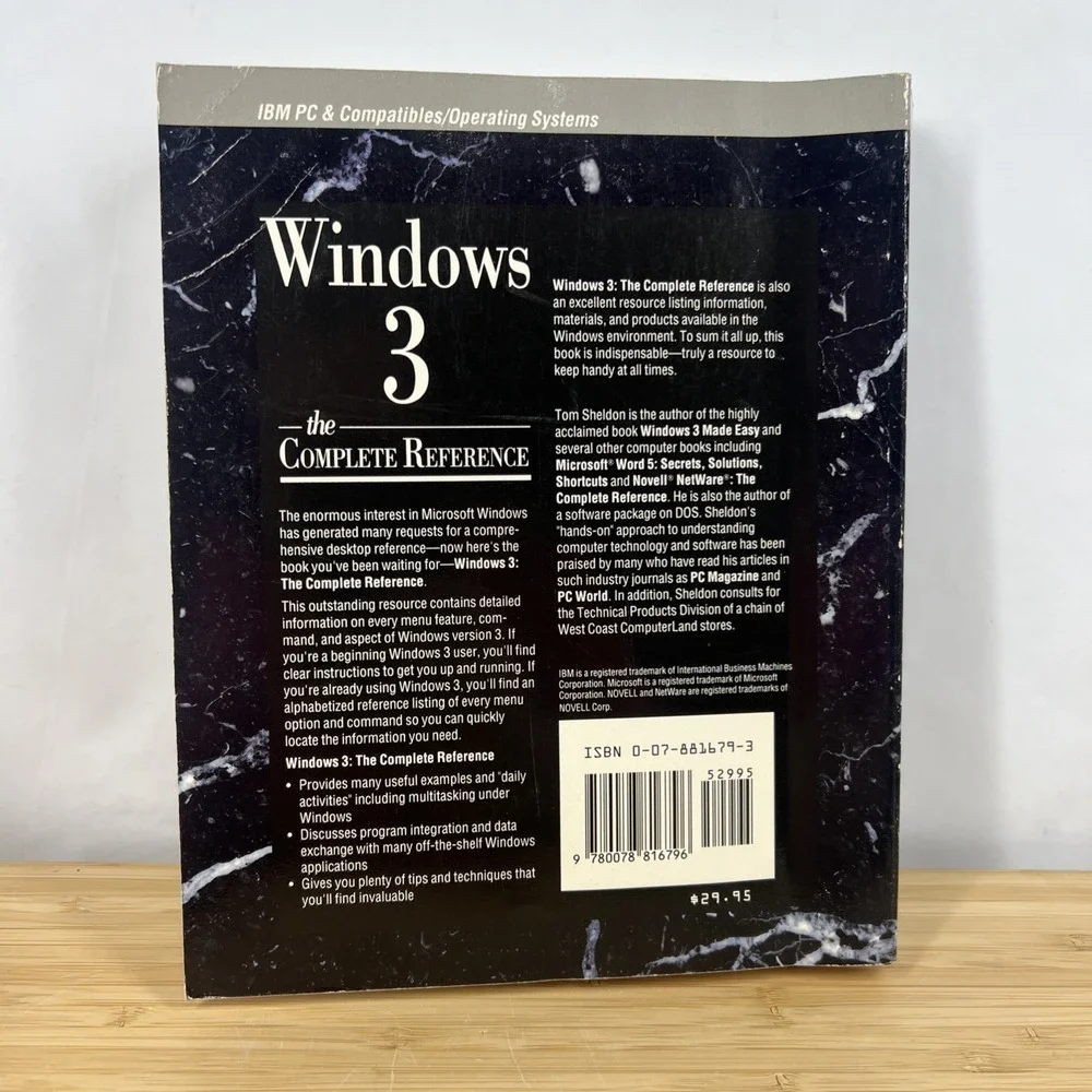 Windows 3 The Complete Reference Tom Sheldon Osborne McGraw-Hill Vintage PC Rare